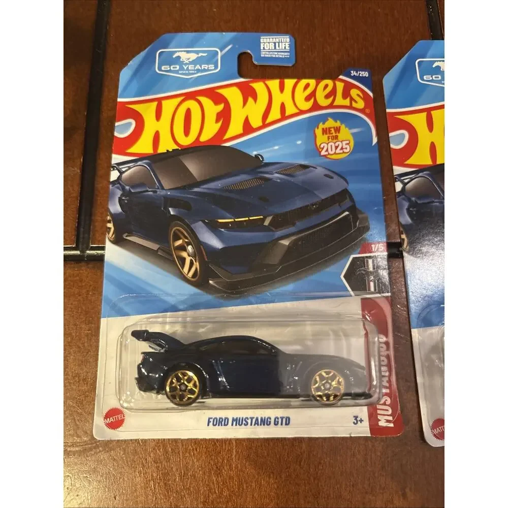 Hot Wheels Ford Mustang GTD Metallic Blue 60 Years of Mustang 34 - Lot Of 2